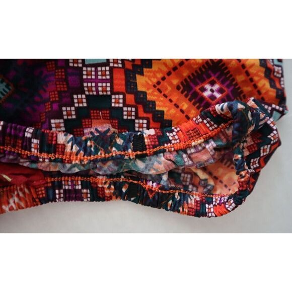 Tigerlily Women's Sz 6 Multicolor Strapless Zehra Playsuit Romper - Picture 9 of 12